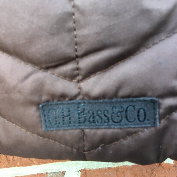 GH BASS Quilted Vest Lightweight Brown Large - Picture 4 of 9